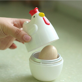Нов забавен котел за яйца във формата на пиле, параход, хранителна пластмаса, държач за яйца с 4 дупки, за аксесоари за кухненски инструменти за готвене
