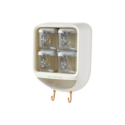 Falra szerelhető fűszeres doboz Só Bors Fűszertartó tégely Cukortál konyhai kütyü eszközkészletekhez Fűszerdoboz rendszerező konyhai eszköz