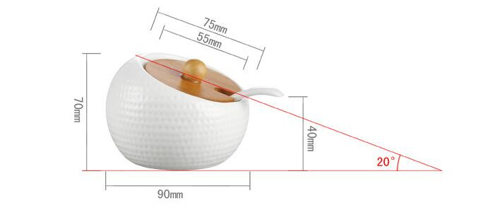 Kerámia fűszeres doboz Konyhai kellékek Fűszeres tégely Golf Kreatív Fűszeres Palack Bors Só Korsó Háztartási Kombinációs készlet