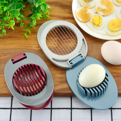 Кухненски инструменти Многофункционален нож за рязане на яйца Чопър Пластмасово оборудване за рязане на яйца Творчески кухненски инструменти за яйца