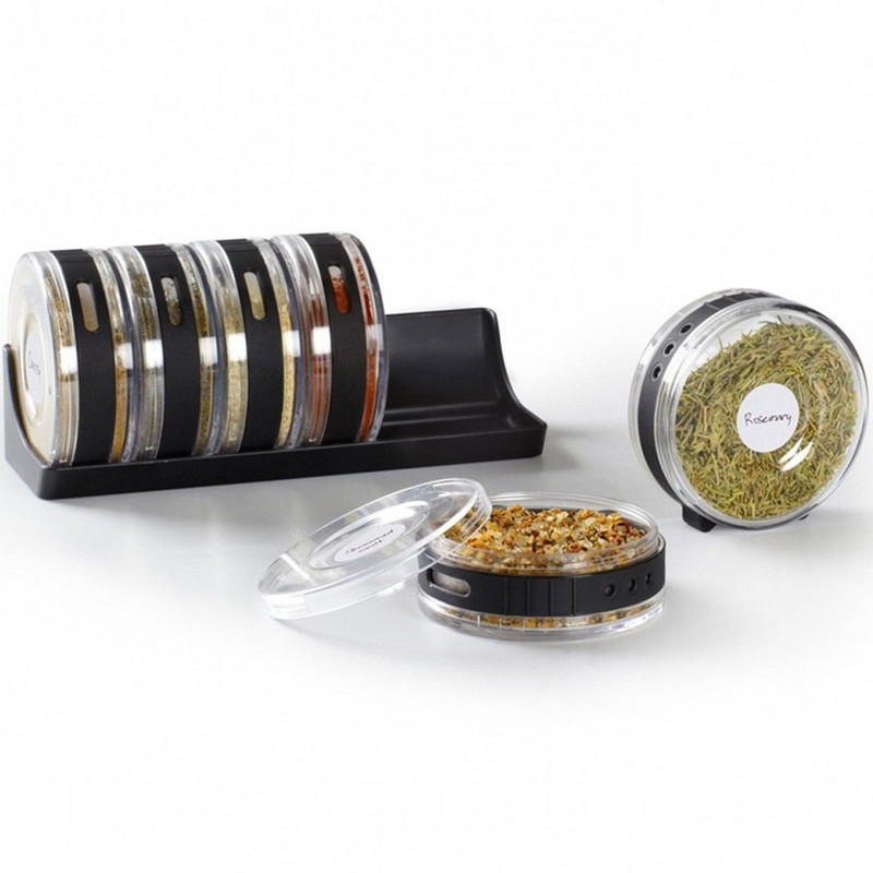 Set cutie de condimente Borcan cilindric de bucătărie pentru rack pentru condimente Recipiente pentru conserve Sticle pentru condimente Cutie pentru piper pivniță cu sare pentru zahăr