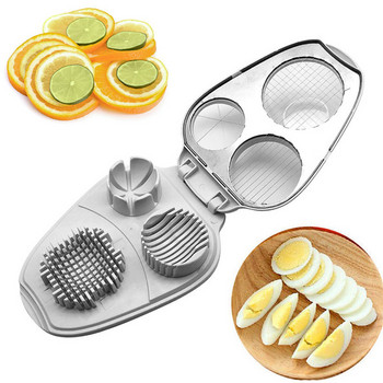 Εγχειρίδιο φρούτων λαχανικών Home Dicing από ανοξείδωτο χάλυβα Πολυλειτουργικός κόφτης σε φέτες Avocados Kitchen Tool Practical Eggs Slicer