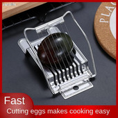 vanzlife virtuvės kiaušinių pjaustyklė nerūdijančio plieno kiaušinių pjaustymo artefaktas buityje konservuotų kiaušinių skirstytuvas daugiafunkcis maišytuvas kiaušinių pjaustytuvas