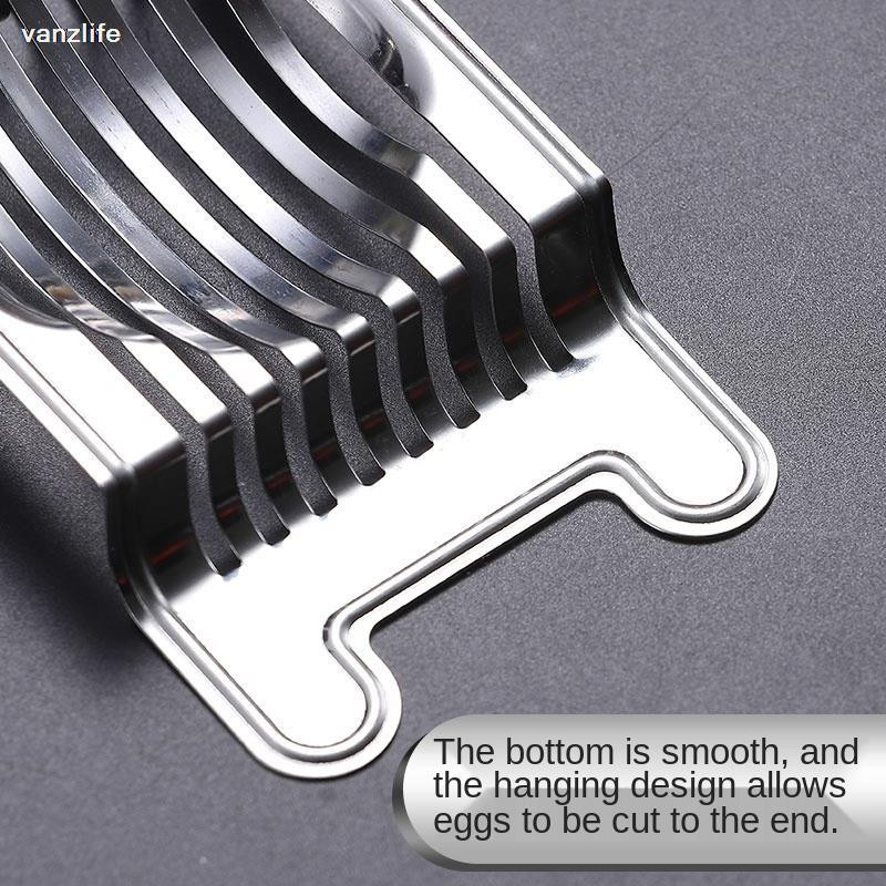 vanzlife virtuvės kiaušinių pjaustyklė nerūdijančio plieno kiaušinių pjaustymo artefaktas buityje konservuotų kiaušinių skirstytuvas daugiafunkcis maišytuvas kiaušinių pjaustytuvas