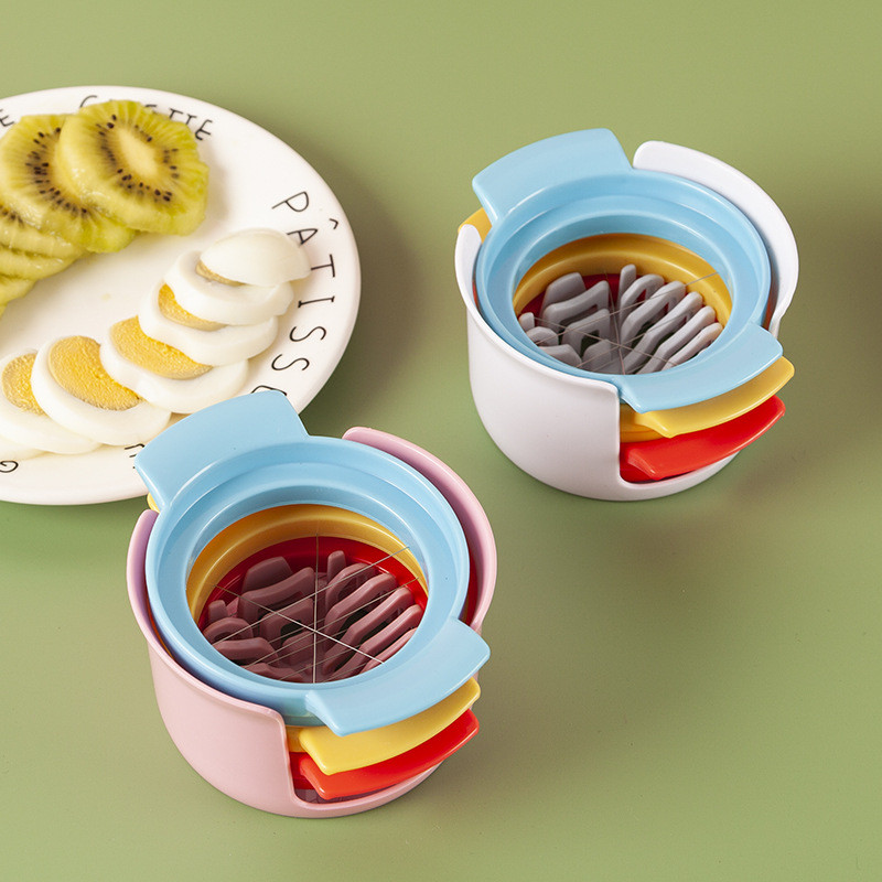 Daugiafunkcinis kiaušinių pjaustyklės skyrius nerūdijančio plieno kiaušinių pjaustytuvas Kūrybiniai virtuvės kiaušinių įrankiai pietų mėsos pjaustyklės virtuvės prietaisai