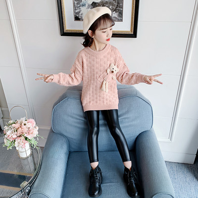 Pulover tricotat pentru copii cu element 3D