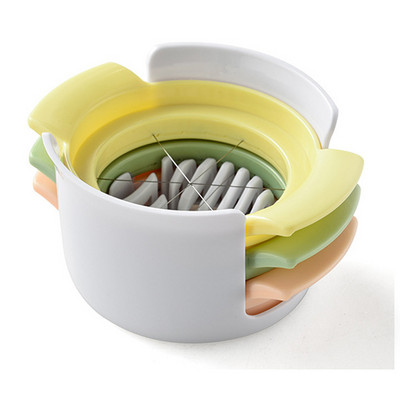 Kiaušinių pjaustyklė 3 viename pjaustyti kiaušiniai Virti kiaušiniai pjaustyklė Naminiai virti kiaušiniai Kūrybiniai įrankiai Bento skintų gėlių formuotojai Virtuvės priedai