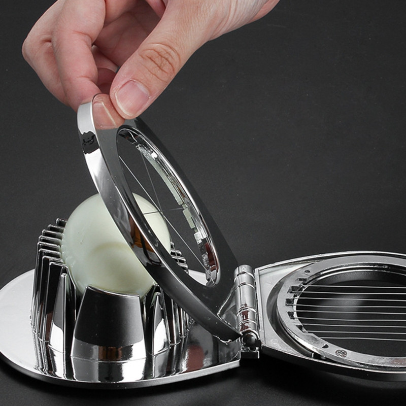 L74D Daugiafunkcis kiaušinių pjaustyklės 304 nerūdijančio plieno viela kietai virtiems kiaušiniams Kiaušinių pjaustytuvas, skirtas braškių vaisiams pjaustyti