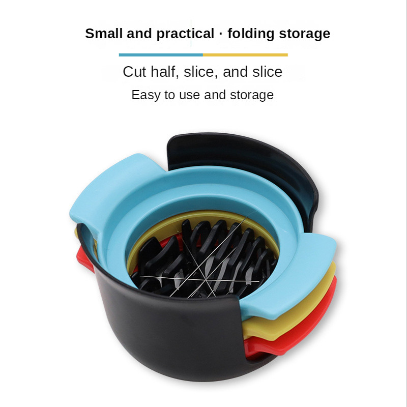 Három az egyben Tojáskészítő Többfunkciós tojásszeletelő Háztartási Tojáseszköz Tojástartó Tojásfőző Főzőeszközök Konyhai kiegészítők