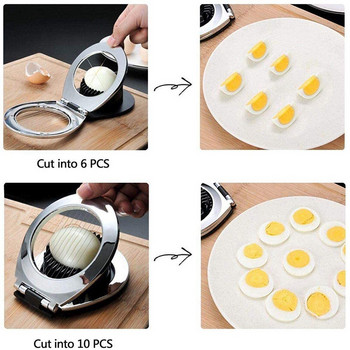 Κόφτης αυγών για σκληρά βραστά αυγά, κόφτης αυγών βαρέως τύπου Εργαλεία κουζίνας Κόφτης γαρνιτούρας, 3 στυλ κοπής
