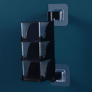 Cutie rotativă cu mai multe straturi pentru condimente Organizator de bucătărie Raft de depozitare Raft de perete Borcan pentru condimente pentru acasă Sticla de condimente suspendată Saliner