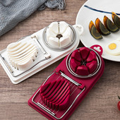 Tăiător de ouă din oțel inoxidabil, 1 buc, tăietor de ouă multifuncțional, tăietor de ouă, matriță în formă de floare, tăietor de carne pentru prânz, gadgeturi de bucătărie