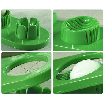 Slicer Cutter Γαρνίρισμα φρούτων πολλαπλών χρήσεων 2 στυλ Ανοξείδωτο ατσάλι Εύκολο καθάρισμα Εργαλεία διαχωρισμού Χειροκίνητα μαγείρεμα Κουζίνα Σπίτι