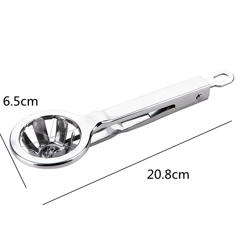 Rozsdamentes acél többfunkciós tojásvágó kézi gyümölcs-zöldség-kreatív szeletelő gomba kiwi osztó konyhai eszközök