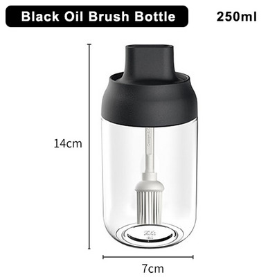 BEEMAN 250 ml-es üveg fűszeres tégelyek konyhai fűszerezés készlet palack borsos kanál fűszeres tégely olajecset méz ételtároló edény