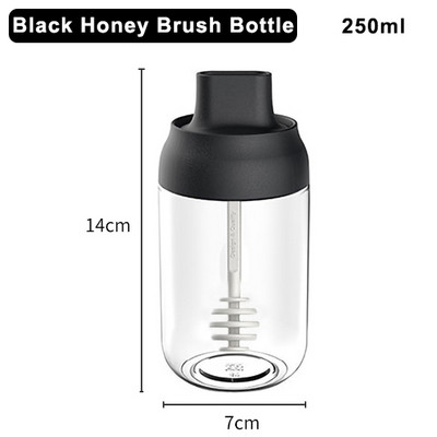 BEEMAN 250 ml-es üveg fűszeres tégelyek konyhai fűszerezés készlet palack borsos kanál fűszeres tégely olajecset méz ételtároló edény