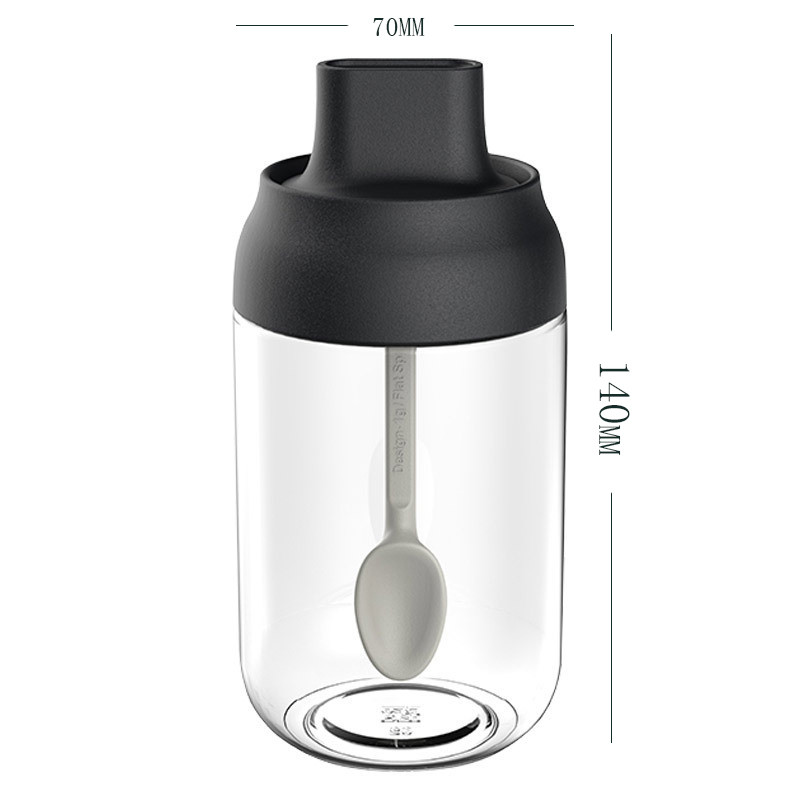 BEEMAN 250 ml-es üveg fűszeres tégelyek konyhai fűszerezés készlet palack borsos kanál fűszeres tégely olajecset méz ételtároló edény