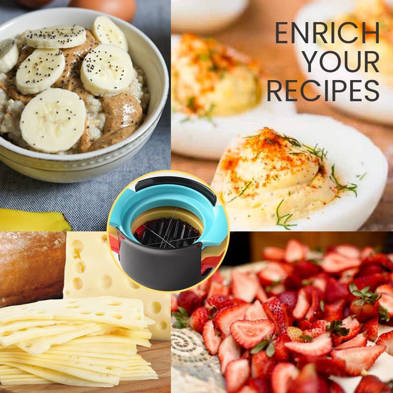 Tăiător de ouă multifuncțional Tăiător de ouă Tăiător de ouă multifuncțional Gadget-uri de bucătărie 3 în 1 Ustensile de bucătărie pentru ouă Gadget de bucătărie