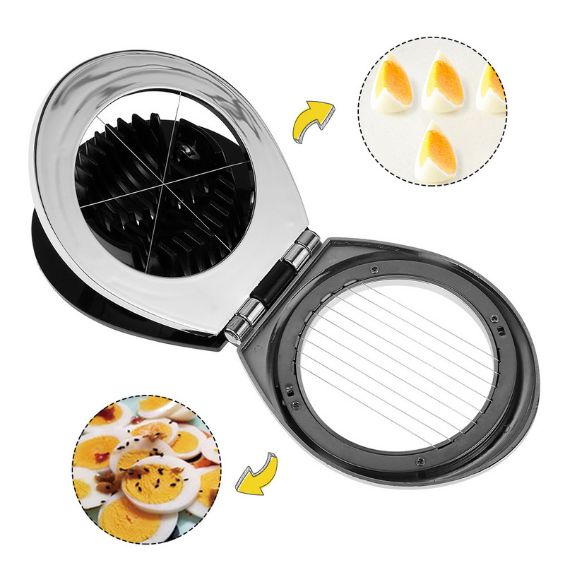 Daugiafunkcinis kiaušinių pjaustytuvas nerūdijančio plieno kiaušinių pjaustyklės pjaustytuvas Gėlės formos pietų mėsos pjaustyklės virtuvės prietaisai