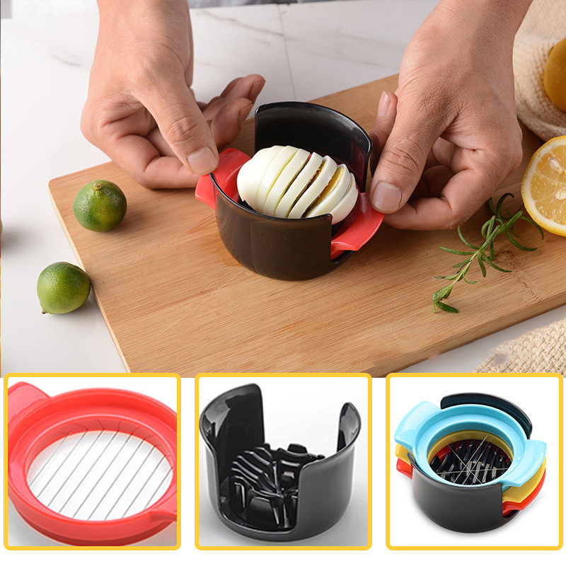 3 u 1 Rezač jaja za tvrdo kuhana jaja Rezač od žice od nehrđajućeg čelika Rezač voća jagoda Kuhinjski pribor xqmg Alati za jaja Gadgeti