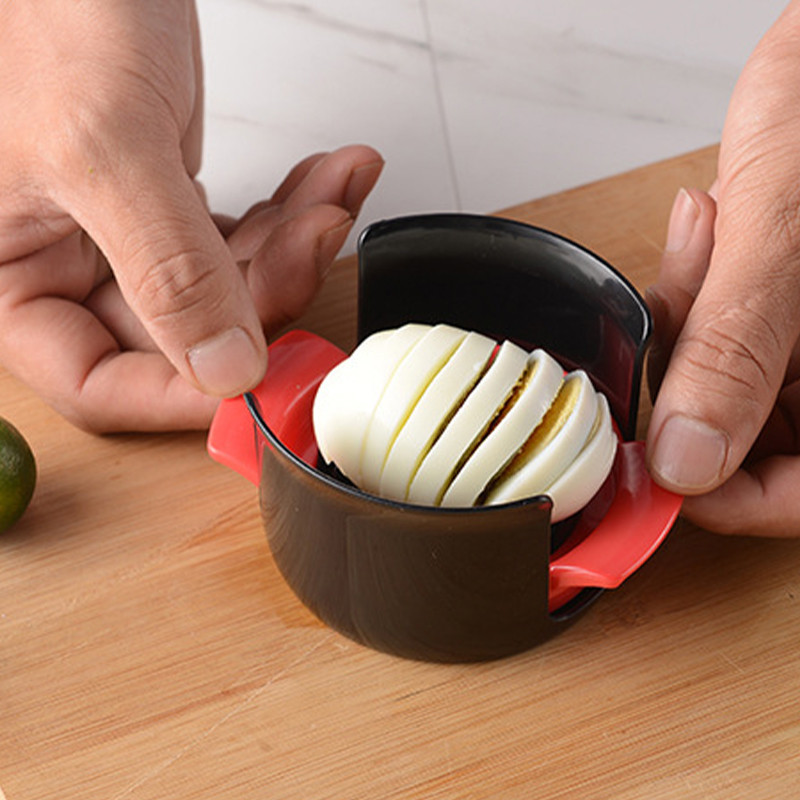 Tăiător de ouă multifuncțional pentru tăietor de fructe de căpșuni Mucegai de tăiat fulgi de lămâie Dispozitiv de bucătărie Gadgets de bucătărie Ambalare cutie pentru ouă