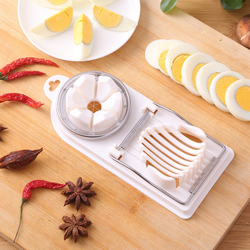 Εργαλεία κουζίνας Αυγοκόφτης από ανοξείδωτο χάλυβα Κόφτης αυγών Sectioner Κόφτερ Μούχλα σε σχήμα λουλουδιών Μεσημεριανό Meat cutter Gadgets κουζίνας