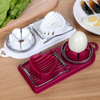 Εργαλεία κουζίνας Αυγοκόφτης από ανοξείδωτο χάλυβα Κόφτης αυγών Sectioner Κόφτερ Μούχλα σε σχήμα λουλουδιών Μεσημεριανό Meat cutter Gadgets κουζίνας