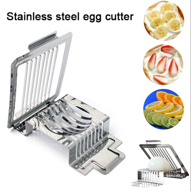 Tăiător de ouă din oțel inoxidabil Dispozitiv de tăiat ouă din sârmă multifuncțională Dispărător de ouă Pidan Unelte pentru despărțitor de căpșuni Accesorii pentru obiecte de bucătărie