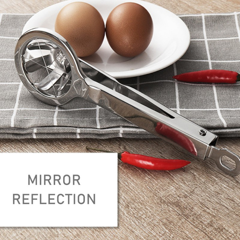 1 buc tăietor de ouă din oțel inoxidabil tăietor de ouă tăietor de secționare matriță de tăiere de ouă jumătate egală, unelte de bucătărie