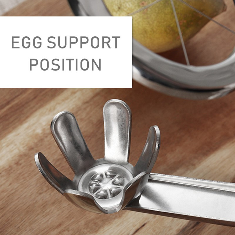 1 buc tăietor de ouă din oțel inoxidabil tăietor de ouă tăietor de secționare matriță de tăiere de ouă jumătate egală, unelte de bucătărie