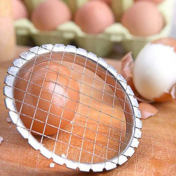 Мултифункционални резачки за яйца Секция Резачка Разделител Разделител за яйца от неръждаема стомана Устройство за нарязване на яйца Творчески кухненски инструменти за яйца