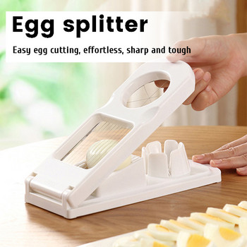 Egg Cutter Ανοξείδωτος Ατσάλι Egg Slicer Sectioner Cutter Καλούπι σε σχήμα λουλουδιών Meat cutter Gadgets κουζίνας