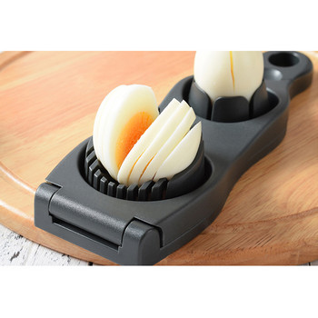 Εργαλεία ζεστών αυγών 2 σε 1 Ανοξείδωτοι κόφτες αυγών για βραστά αυγά Κόφτης αυγών Διαχωριστές κουζινών Gadgets κουζίνας HY99
