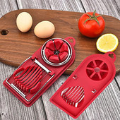 Többfunkciós tojásvágó rozsdamentes acél tojásszeletelő vágóforma virág alakú ebédlő húsvágó konyhai kütyük