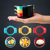 Háztartási tojásvágó 3 az 1-ben főtt tojás szeletelő eperhasító Többfunkciós konyhai tojásvágó eszközök Tartozékok