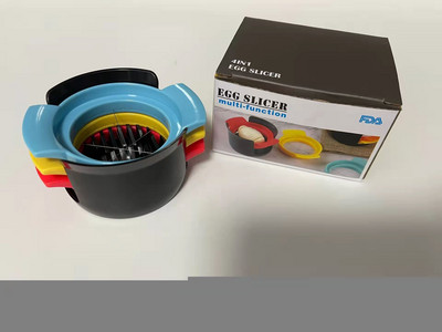 Háztartási tojásvágó 3 az 1-ben főtt tojás szeletelő eperhasító Többfunkciós konyhai tojásvágó eszközök Tartozékok