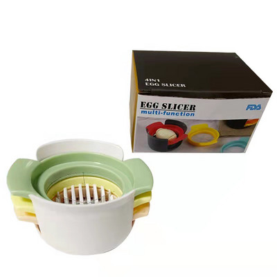 Háztartási tojásvágó 3 az 1-ben főtt tojás szeletelő eperhasító Többfunkciós konyhai tojásvágó eszközök Tartozékok
