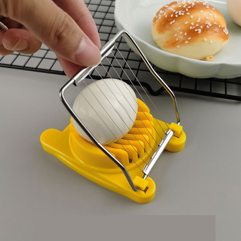 Nerūdijančio plieno kiaušinių pjaustyklė, virti kiaušiniai, įrankių pjaustyklė Virtuvinė pjaustyklė Grybų pomidorų smulkintuvas Buitiniai virtuvės prietaisai