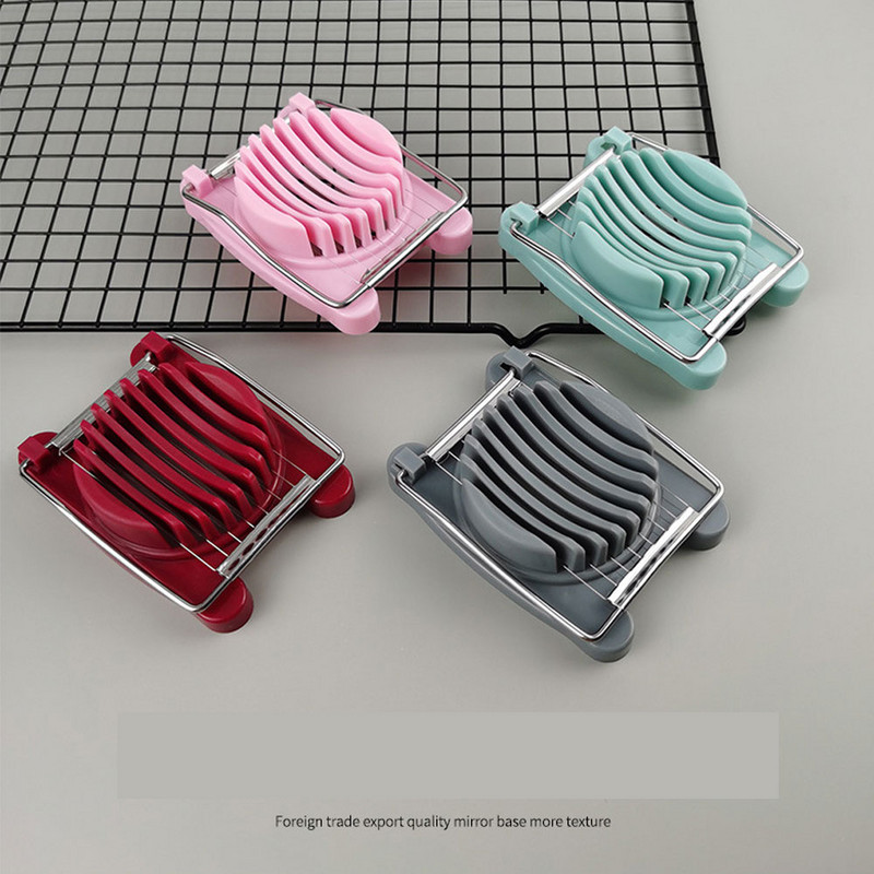 Nerūdijančio plieno kiaušinių pjaustyklė, virti kiaušiniai, įrankių pjaustyklė Virtuvinė pjaustyklė Grybų pomidorų smulkintuvas Buitiniai virtuvės prietaisai