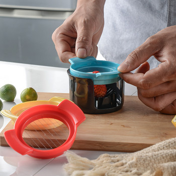 Επιτραπέζιο πολυλειτουργικό κόφτη αυγών ABS Πλαστικό καλούπι φρούτων φράουλας 304 Ανοξείδωτο σύρμα κοπής Creative Breakfast Gadget