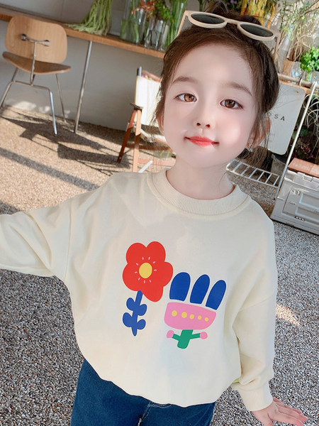 Dječja bluza za djevojčice s O izrezom