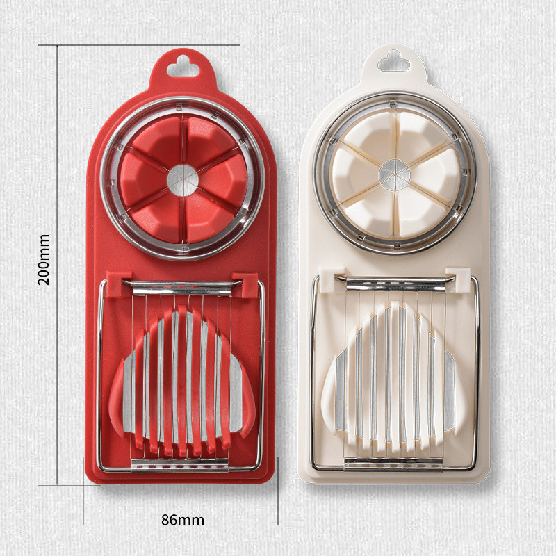 Nerūdijančio plieno daugiafunkciniai kiaušinių pjaustytuvai, žiedlapių formos kiaušinių pjaustytuvai, virtos formos, pietūs, mėsos pjaustyklės virtuvės prietaisai