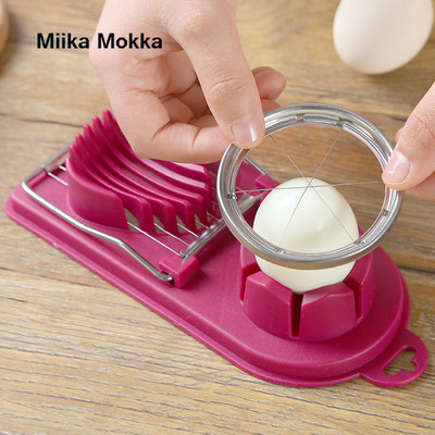 1PC Rezač za jaja od nehrđajućeg čelika Rezači za jaja Višenamjensko rezanje voća i povrća Kuhinjski dodaci Rezanje Naprave za kuhanje