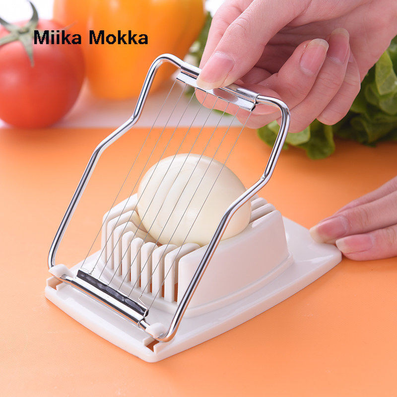 1PC Rezač za jaja od nehrđajućeg čelika Rezači za jaja Višenamjensko rezanje voća i povrća Kuhinjski dodaci Rezanje Naprave za kuhanje