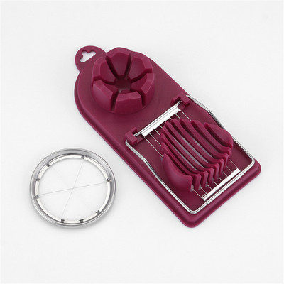 Többfunkciós tojásvágó rozsdamentes acél tojásvágó tojásszeletelő drótkonyhai tartozékok Szeletelő kütyük Főzőeszközök