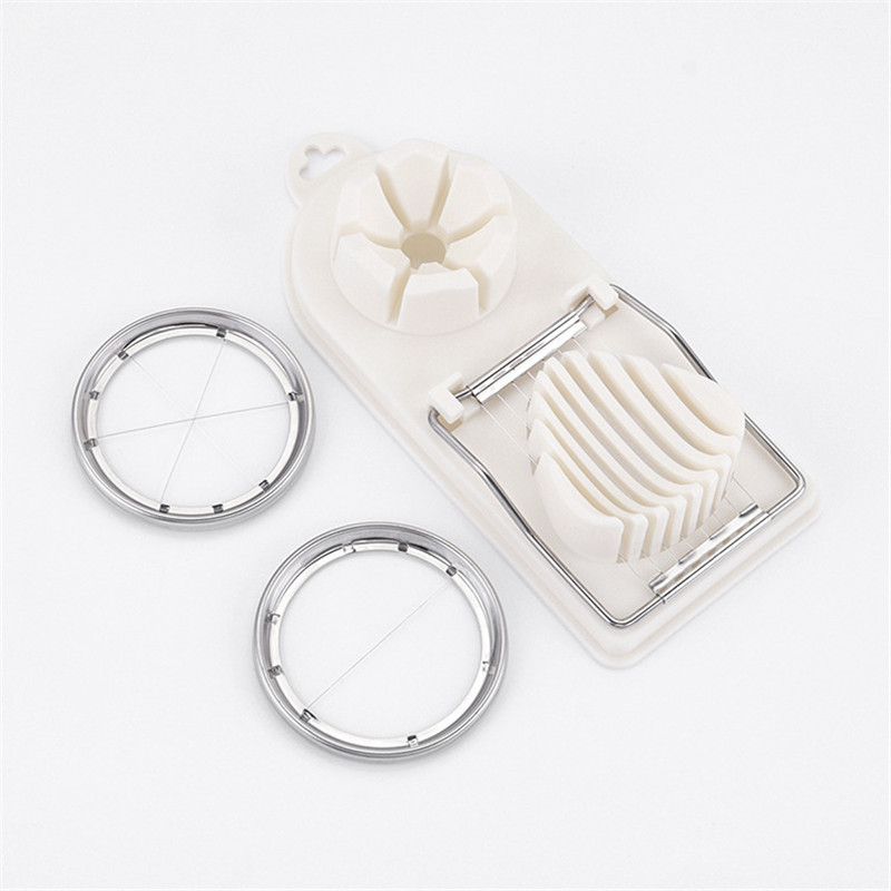 Többfunkciós tojásvágó rozsdamentes acél tojásvágó tojásszeletelő drótkonyhai tartozékok Szeletelő kütyük Főzőeszközök