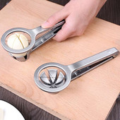 Mi 304 rozsdamentes acél tojásvágó háztartási használatra, gyorsvágó tartósított tojásokhoz, konyhai többfunkciós hatszögvágó