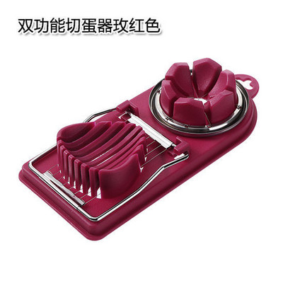 Mi 304 rozsdamentes acél tojásvágó háztartási használatra, gyorsvágó tartósított tojásokhoz, konyhai többfunkciós hatszögvágó