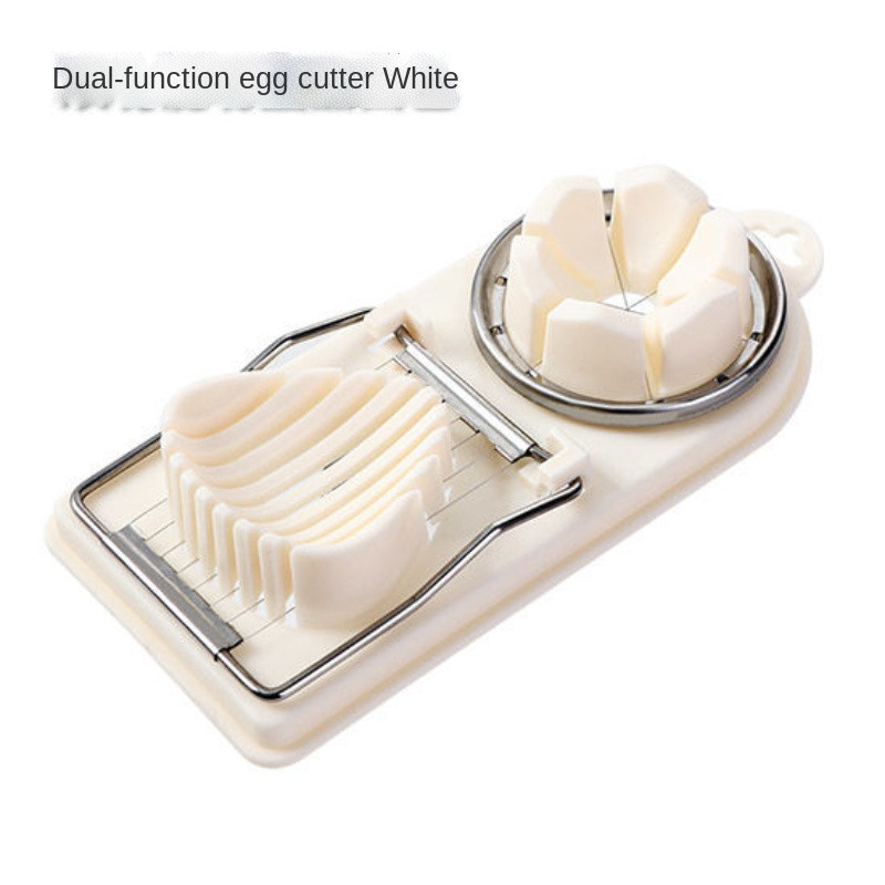 Mi 304 rozsdamentes acél tojásvágó háztartási használatra, gyorsvágó tartósított tojásokhoz, konyhai többfunkciós hatszögvágó