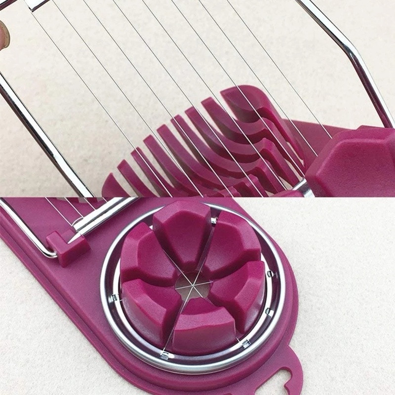 Tăiător de ouă din oțel inoxidabil Cutter multifuncțional Ouă Splitter fantezie Ustensile de bucătărie Instrument de gătit Accesorii de bucătărie